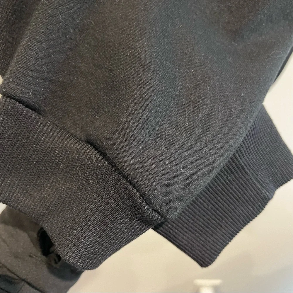 Adidas black Trefoil‎ Hoodie mens size M